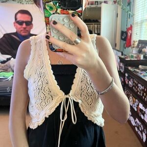 White tank sweater